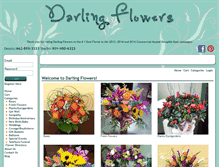 Tablet Screenshot of darlingflowers.net